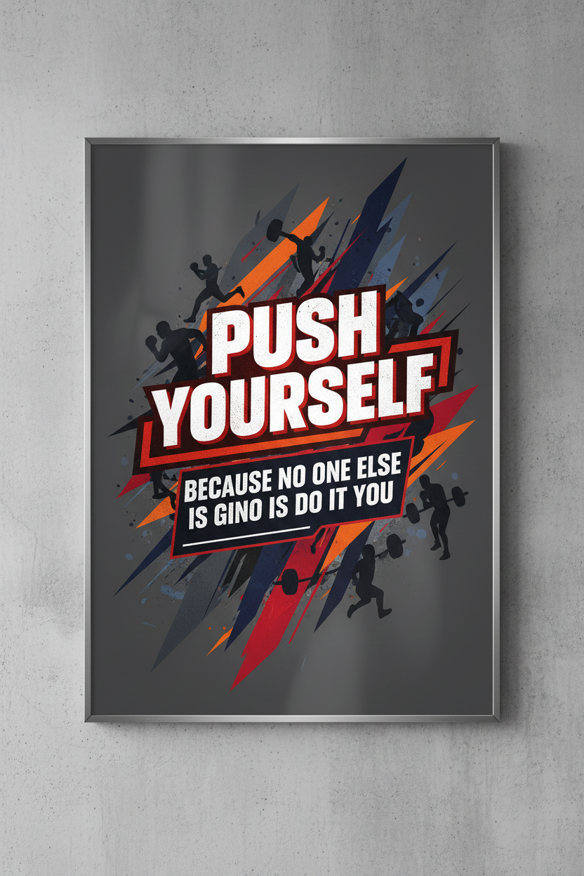Push Yourself - Motivation Print