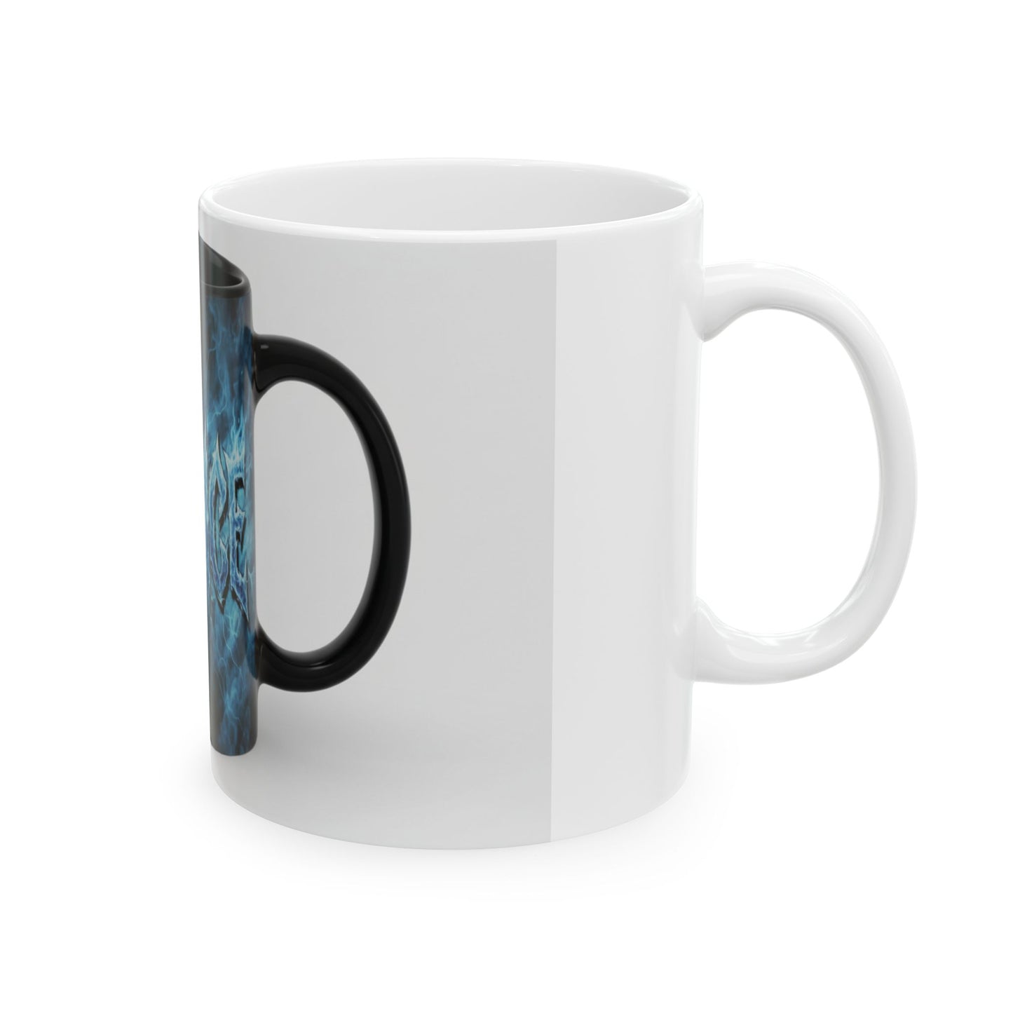 Fire & Ice Ceramic Mug — Fiery vs. Frost 11oz/15oz Coffee Cup