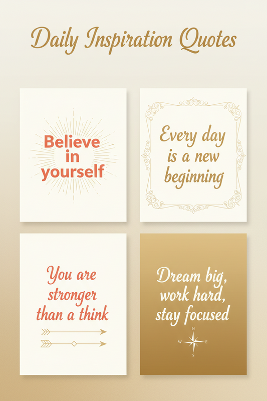 Daily Inspiration Quotes Motivational Poster