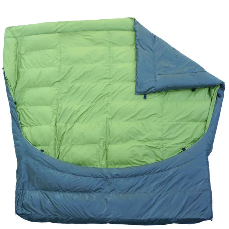 Double Wide Sleeping Bag Top Quilt - Ultralight 850 Down - 3.3 lbs, 30°F Rating
