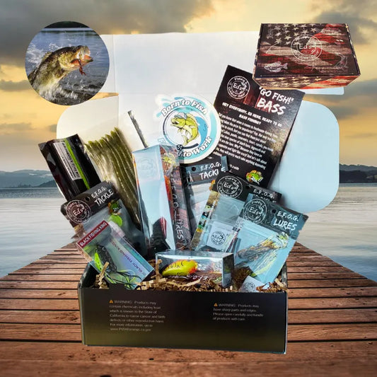 Bass Fishing Gift Box - 7-8+ Types of Gear - Christmas Gift for Fishermen