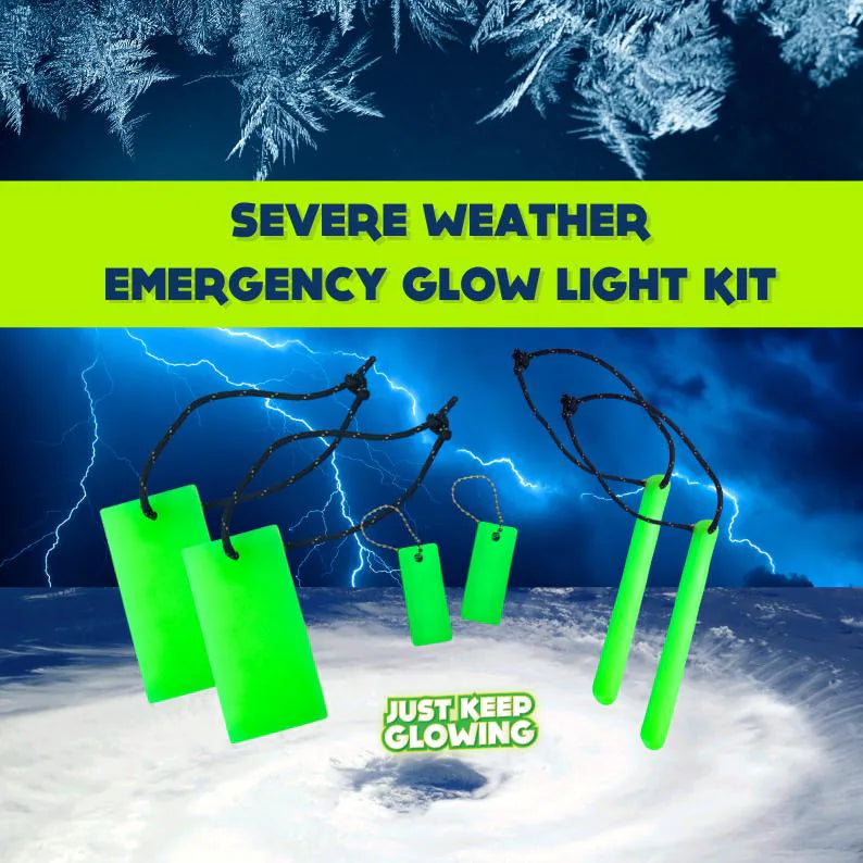 Reusable Glow in the Dark Emergency Light Kit - Weatherproof, Handmade