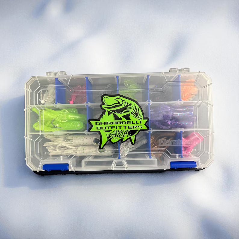 G.O. Ice Fishing Essentials Pack - Over 50 Handcrafted Baits + 13 Jigs