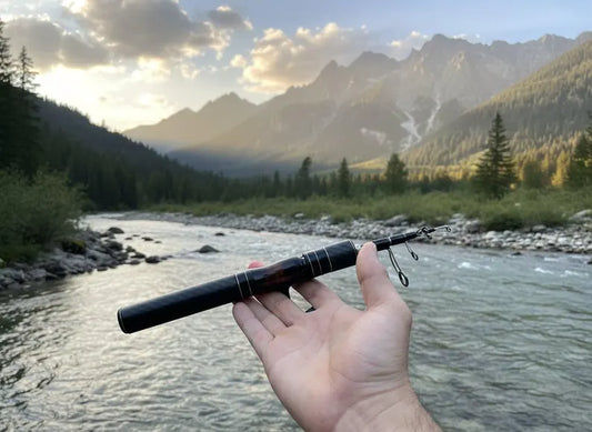 Orca Ultra Portable Travel Fishing Rod - Carbon Fiber 6ft (Folds to 12.6in)