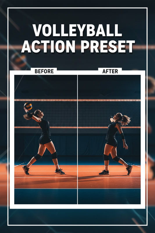 Volleyball Action Preset digital download
