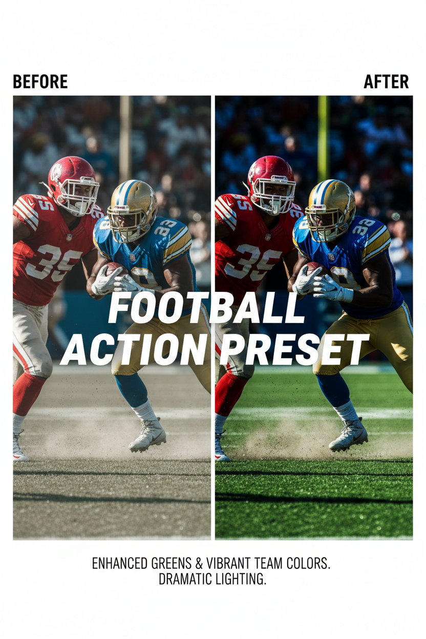 Football Action Preset digital download