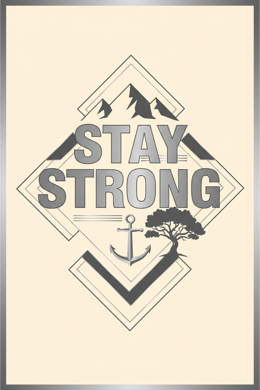 Stay Strong - Motivational Wall Art Print