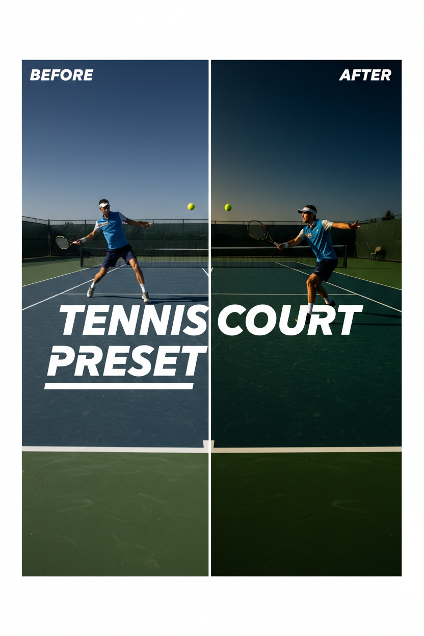 Tennis Court Preset digital download
