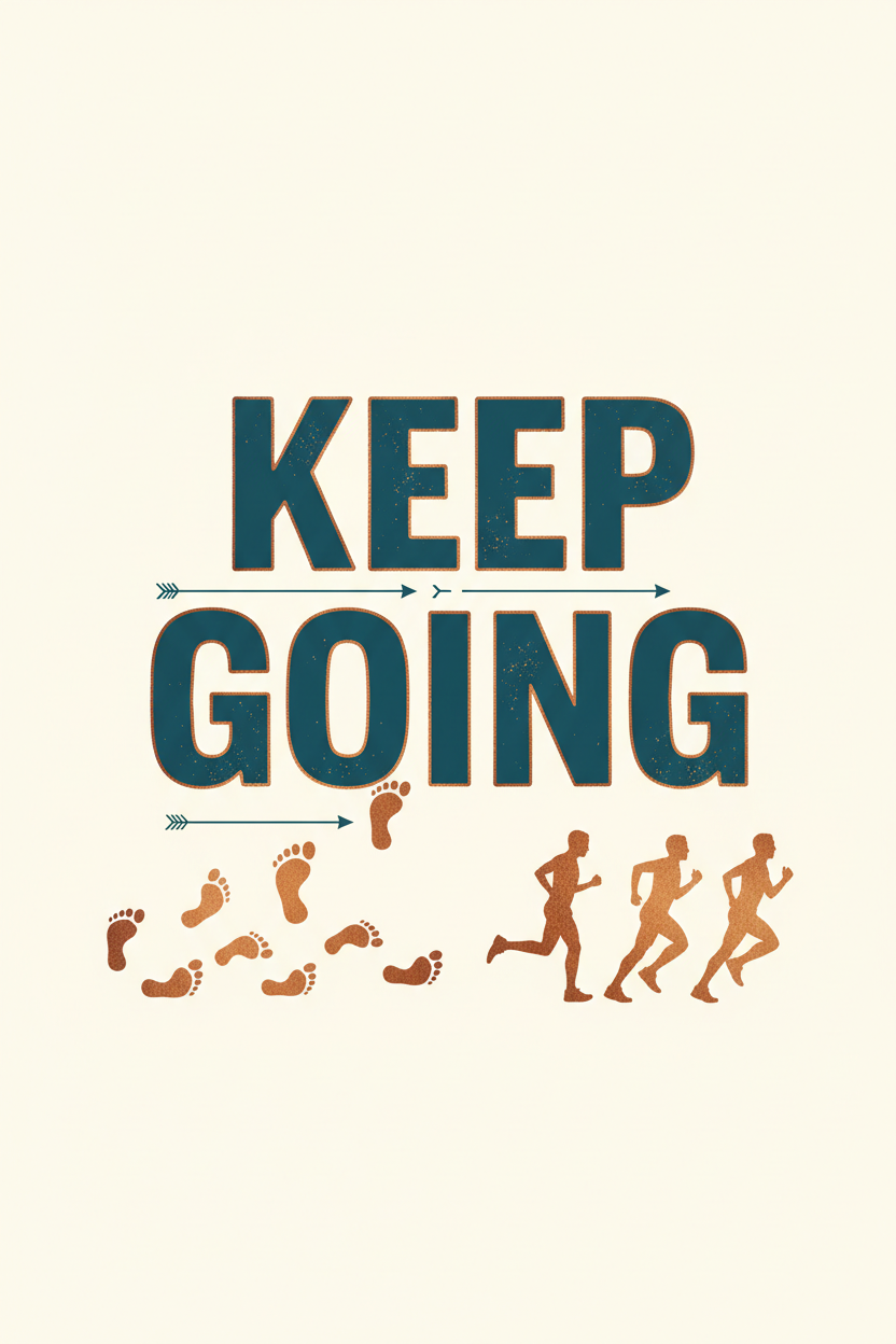 Keep Going - Motivational Wall Art Print