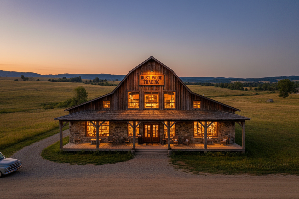 Rust Wood Trading Destination Barn Store